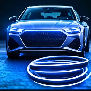 Yobis 71-Inch High-Brightness Car Hood Gap LED Light Strip — Always-On Silicone Decorative Light with Welcome Mode, Front Grille LED Modification Light, Car Hood Light Bar, Ambient Lighting Kit, Daytime Running Assist Kit, 12V Powered, Car Accessory