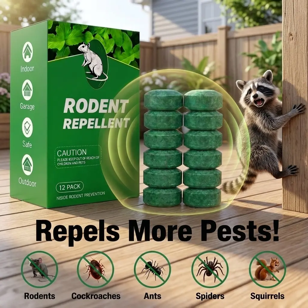 12-Pack   natural repellent ball  Peppermint Oil Pest Repellent, Strong Long-Lasting Scent for Raccoons, Rodents, Mice, Rats, Ants – Ideal for Homes, Garages