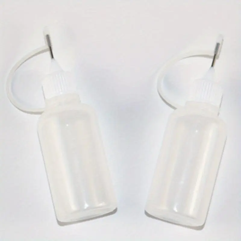 30ml Empty Glue Bottle with Needle Precision Tip Applicator Bottle for Paper Quilling DIY Craft Containers with Lids