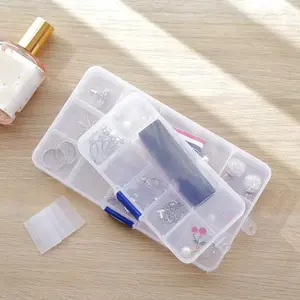 3pcs Transparent Jewelry Organizer Boxes, Ear Studs and Earrings Storage Solution, Stackable Multi-Compartment Design for Neat Organization, Space Saving Storage