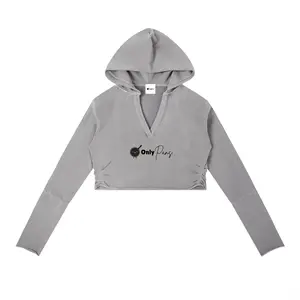 Vintage Washed Raw Edge Hoodie - OnlyPans Logo - Cast Iron