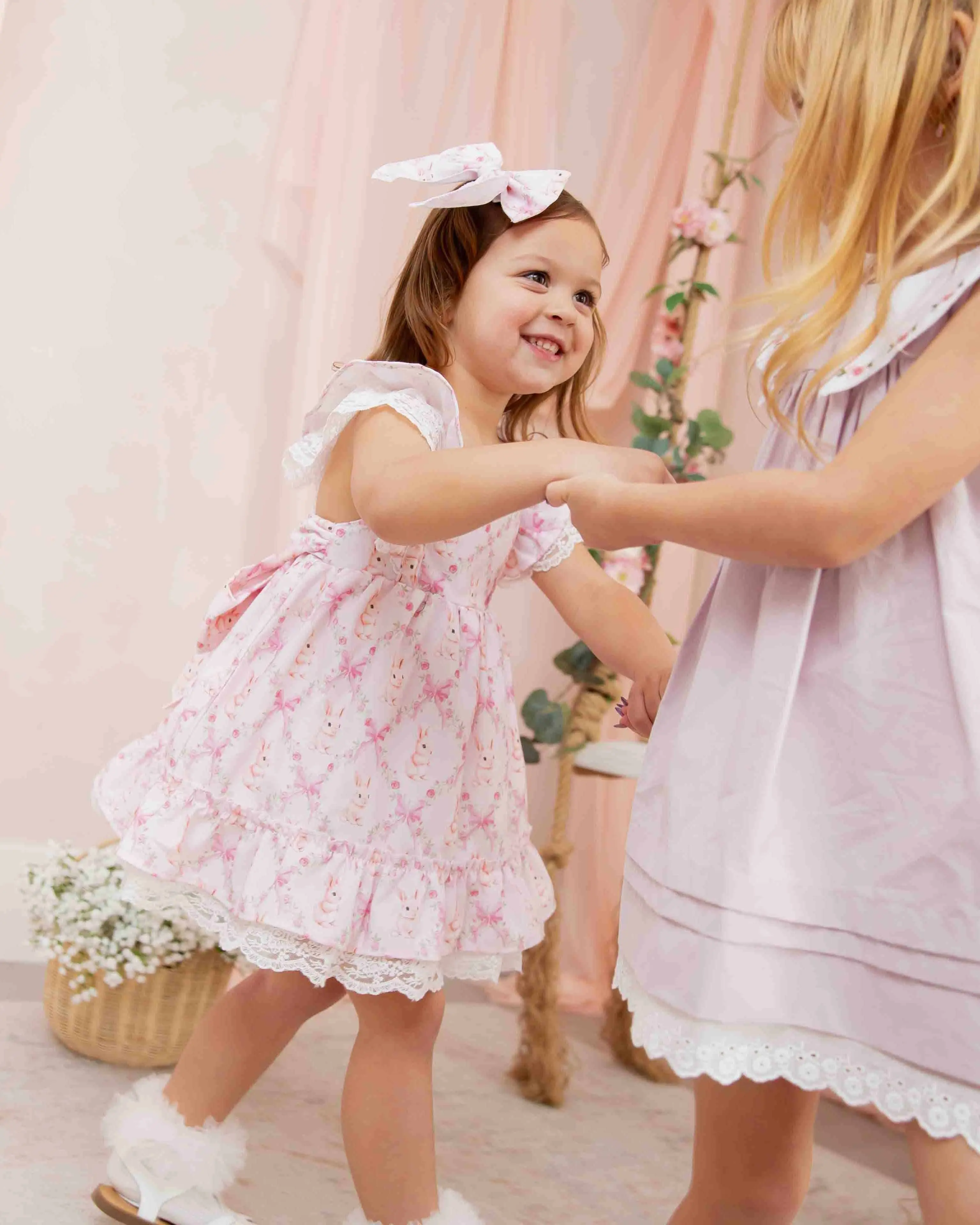 Sweet Meadow Tie Back Bunny Dress