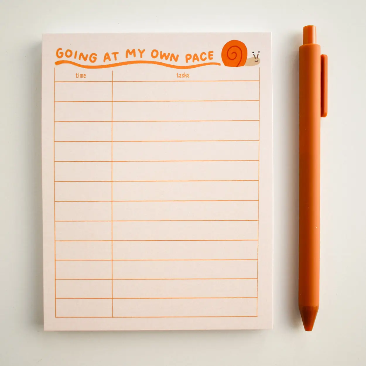 Going At My Own Pace Snail Notepad