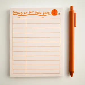 Going At My Own Pace Snail Notepad