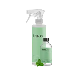 ÁTHOS Bathroom Concentrate + Reusable Bottle | Makes 4 x 16oz Bottles | Plant-Based, pH-Neutral, Safe for Natural Stone