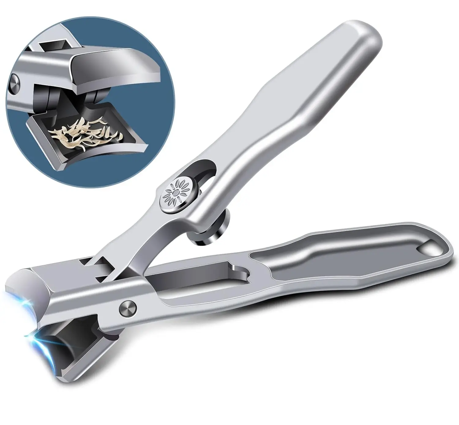 Clippers for Thick Nails for Seniors, Angled Head Long Handled Toe Nail Clippers for Seniors Men with Wide Jaw Opening, for Ingrown Manicure Set,Pedicure Kit,Men & Women, Nail Care