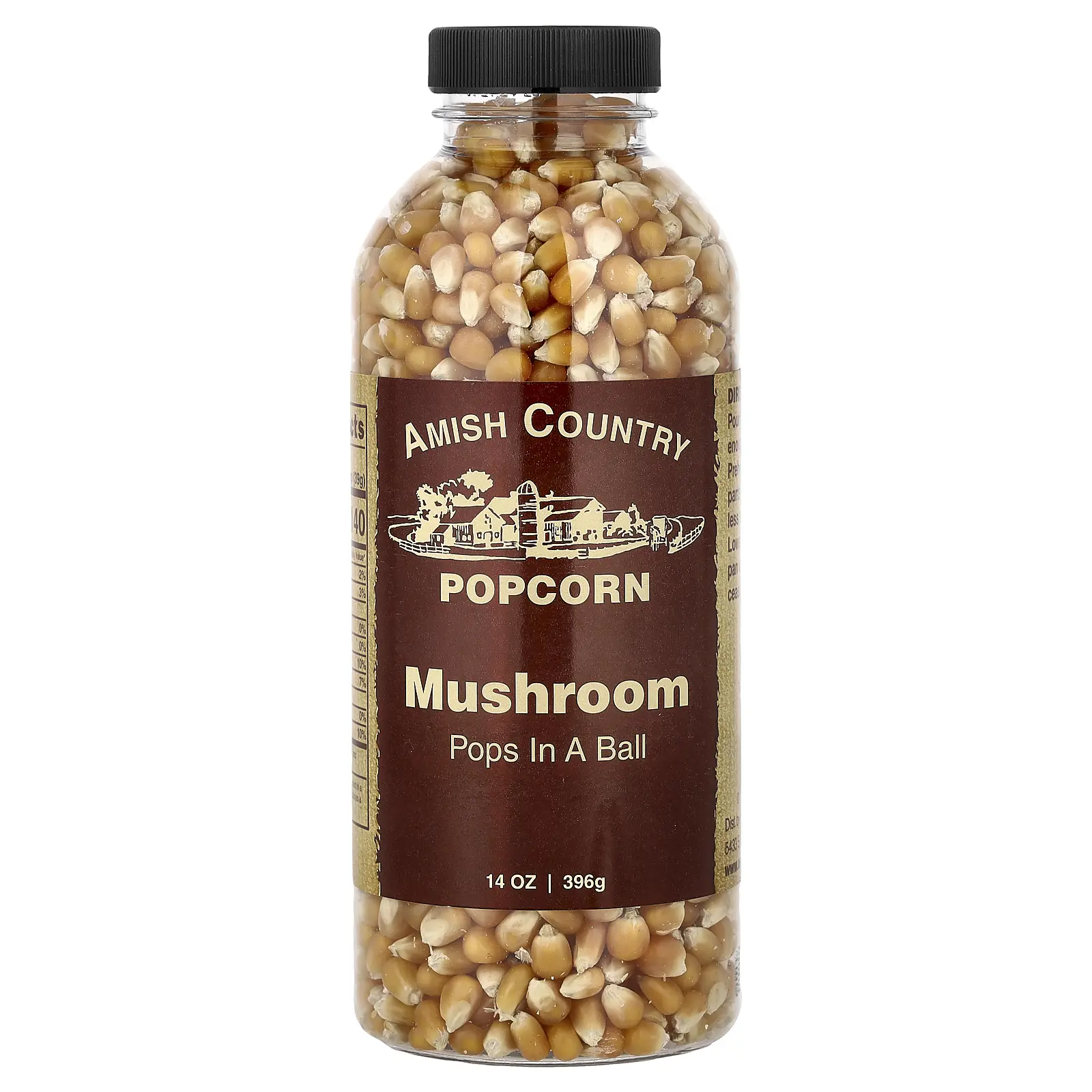 Amish Country Popcorn Mushroom, Pops in a Ball, 14 oz (396 g)