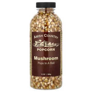 Amish Country Popcorn Mushroom, Pops in a Ball, 14 oz (396 g)