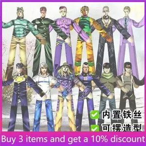 2026 new Jojo Twisted Abstract Doll Jotaro Kujo Movable Acg Toy Figure Joseph Joestar DIY Funny Cotton Doll Yoshikage Kira Toys Gifts