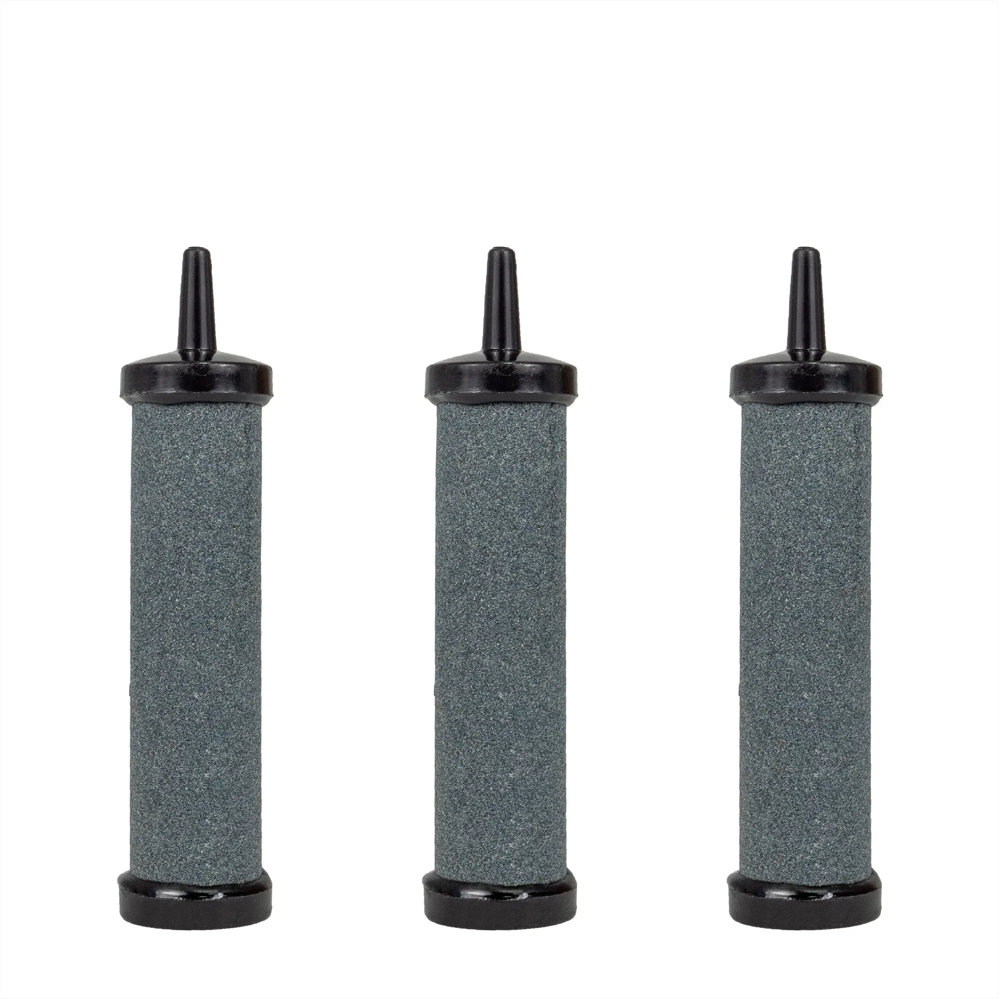 Aqua Dream 3-Pack 4.7 in Column Aquarium Stone Diffusers, High-Density Carborundum Air Pump Accessory, Pet Fish Tank Water Oxygenation & Uniform Bubble Tool
