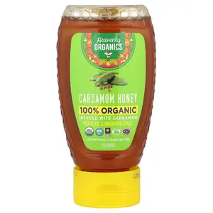 Heavenly Organics 100% Organic Cardamom Honey, 12 oz (340 g)
