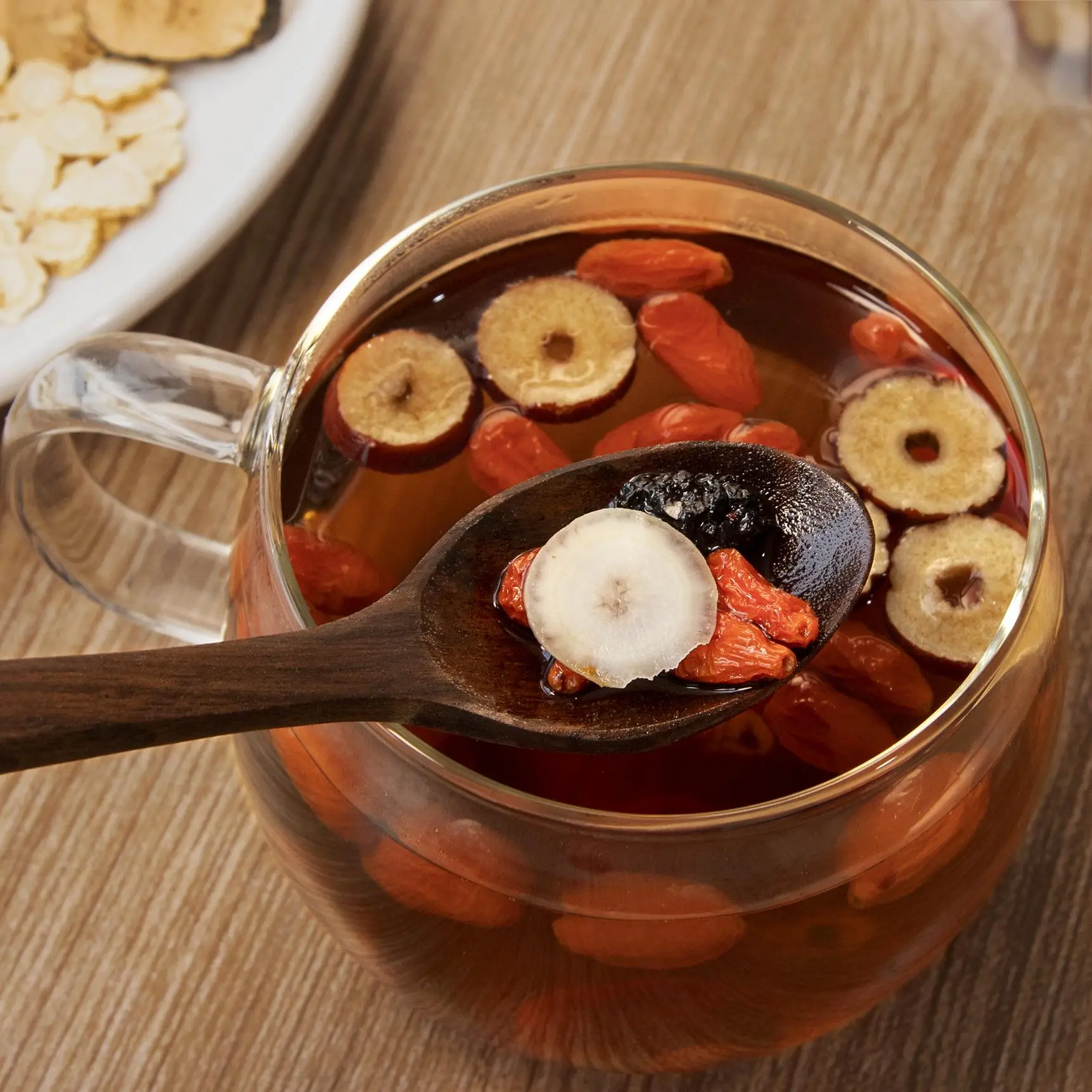 30 Tea Bags-Eight Treasure Wolfberry Kidney Tea, Organic Cleanse Tea, Ginseng Renal Tea, Traditional Herbal Blend