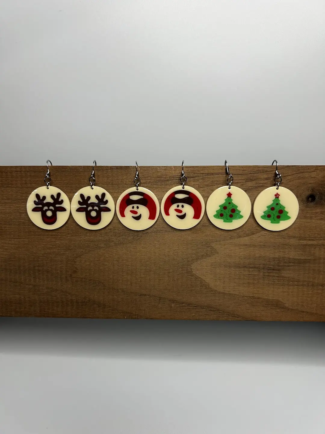 Christmas Cookie Earrings | 3D Printed