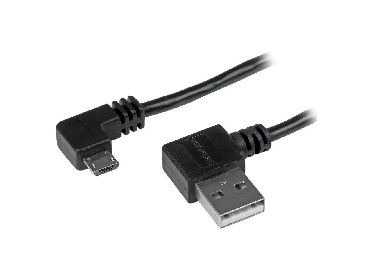 StarTech.com 1m 3 ft Micro-USB Cable with Right-Angled Connectors - M/M - USB A to Micro B Cable