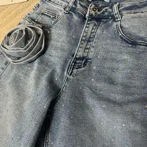 Bermudas  denim con brillo Short