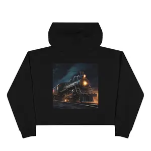 ASMR Train Ride Crop Hoodie