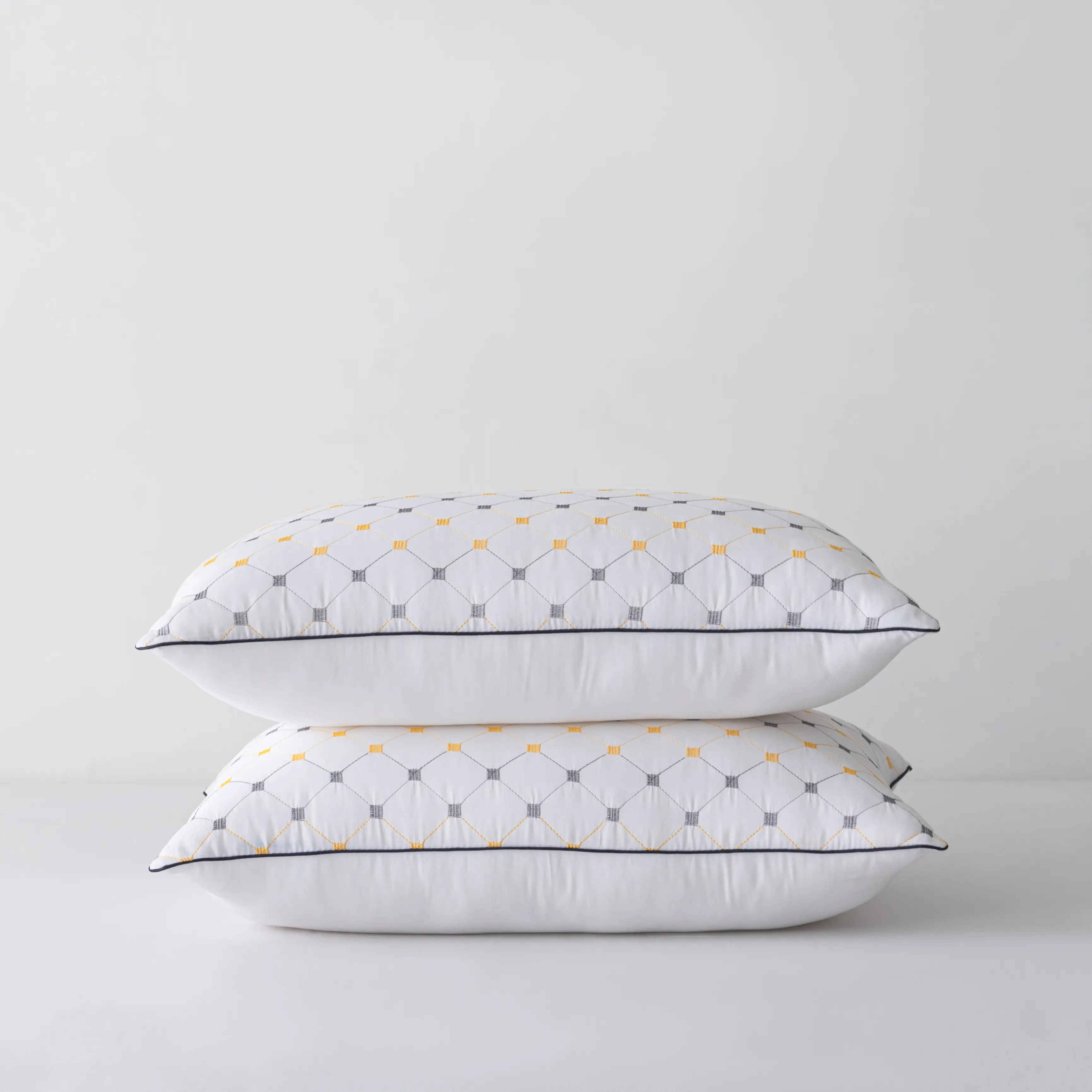 Two Ultra soft velvet pillows - comfortable neck support, suitable for side sleepers, back sleepers, stomach sleepers, slowly rebound fluffy pillows,