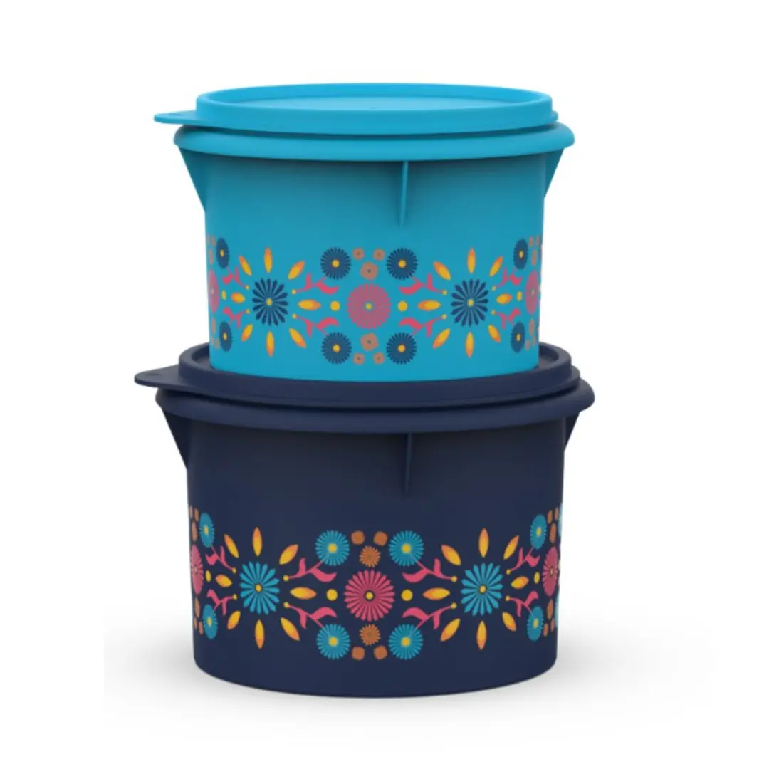 Tupperware Stacking Canister 2 pc Set, 10 cups and 14¼ cups Tupperware Stacking Canister 2 pc Set, 10 cups and 14¼ cups