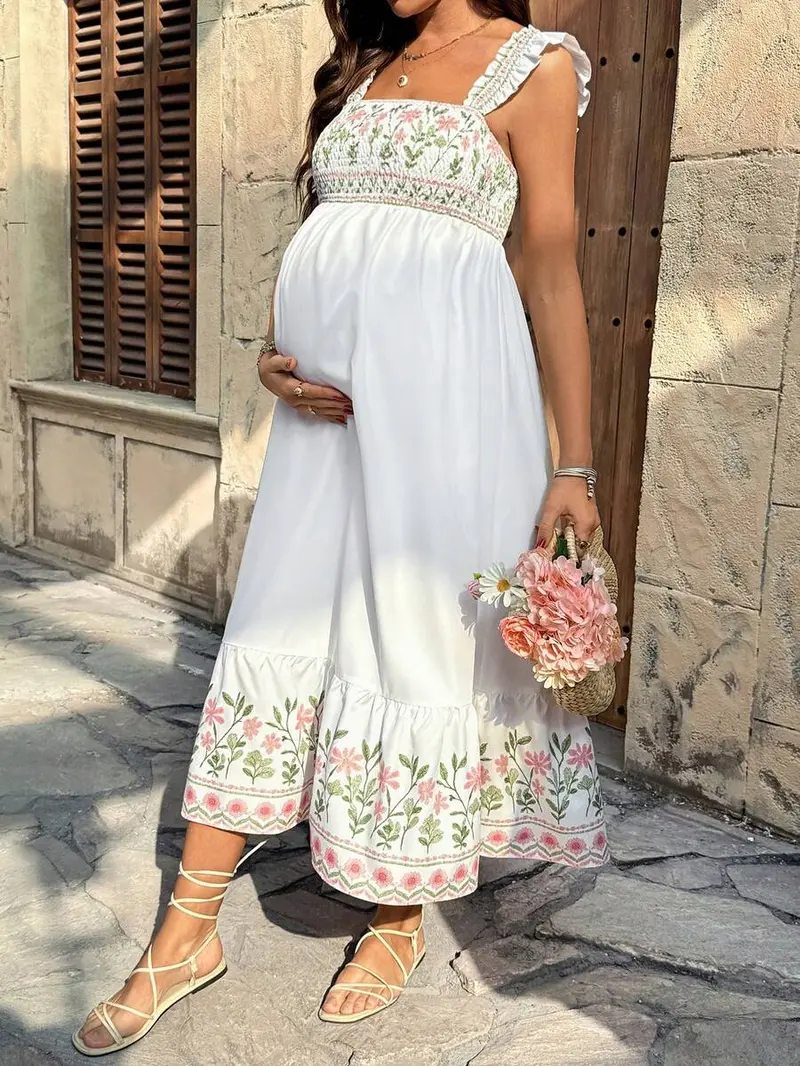 white picnic dress White Collared Button Front Midi Dress - All Dresses