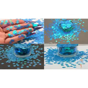 HYDRANGEA Blue TROPICAL FISH glitter Cute Fun Loose Glitter for Nail art Hair Face Body Tumblers Craft supply Resin supply Freshie Glitter