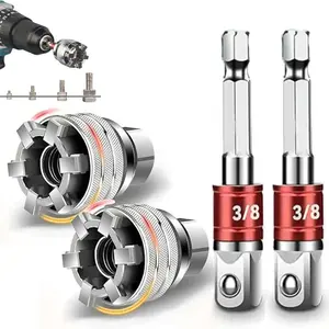 Multi-Function Socket Wrench Tool - Universal Maintenance Tool, Adjustable Universal Socket Wrench, Universal Socket Tool for 3/8" Drive Ratchet Torque Wrench & Power Drill