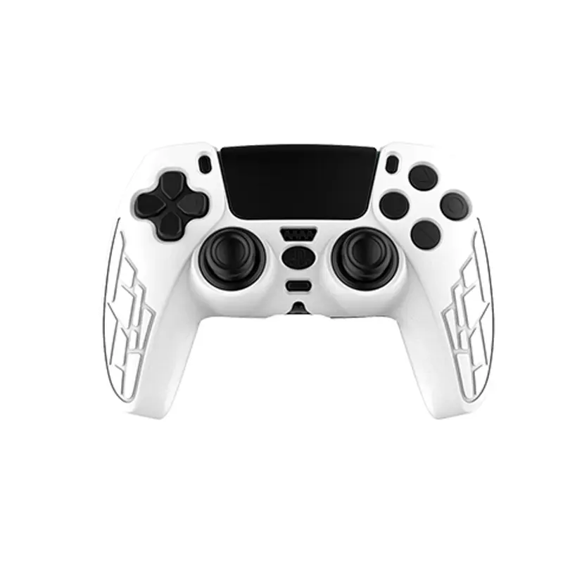 PS5 Textured Silicone Thumbstick Caps & Thin Joy-Con Grip Sleeve, Dealsforyoudays Accessory for PS5 Controllers, Chargeable Without Removing Cover, Extends Playtime,  Gaming Gear. controllers for ps5 ，ps5 accessories，ps5 gift boyfriend.
