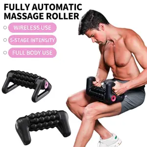 New Triangle Roller Massager - Portable Electric USB Charging Massage Device for Neck, Shoulder, Waist, and Legs - Home & Office Use