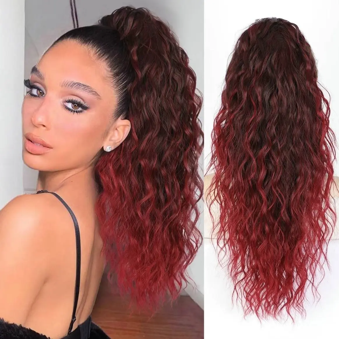 20inch-Ombre Burgundy