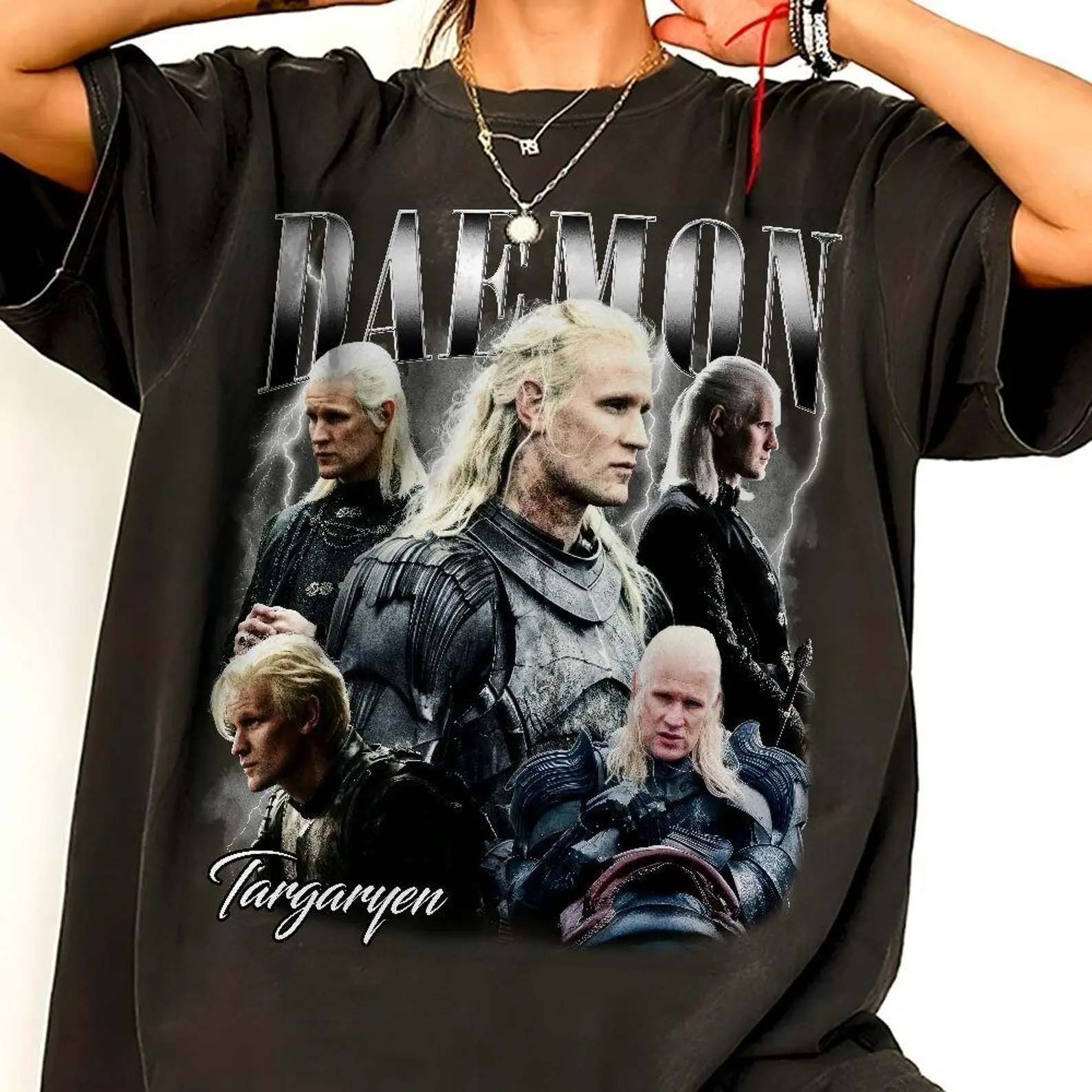 Comfort Colors Daemon Targaryen Dragon Graphic Tee, Vintage Movie Shirt, Dragon Stone Shirt, Daemon Targaryen Shirt, Fantasy Movie Tee, Gift For Fans