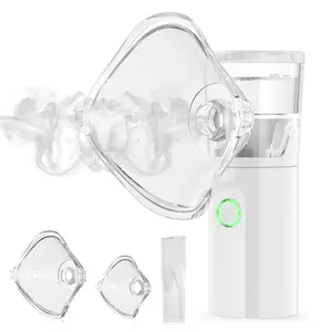 Portable Nebulizer Machine for Kids & Adults - Handheld Mesh Nebulizer for Breathing Relief, Quiet & Travel Friendly Mini Mist Inhaler