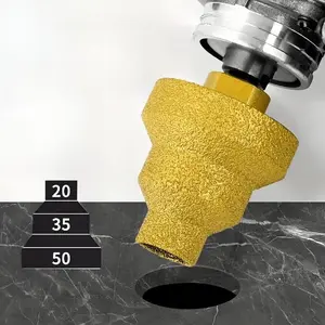 Diamond-Coated Step Drill Bit, Multi-purpose Straight Flute Design Drill Bit for Tile, Marble, Professional DIY Tool Accessories, Insert Drill Bit