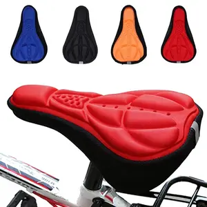 3D Soft Bicycle Saddle Cushion for Road and Mountain Bikes, Breathable Thick Sponge Seat Pad Cover, Shock Absorbing Cycling Accessory