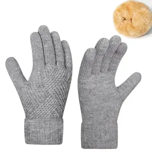 Winter Gloves for Women Touch Screen Elastic Thermal Knit Lining Warm Gloves for Cold Weather