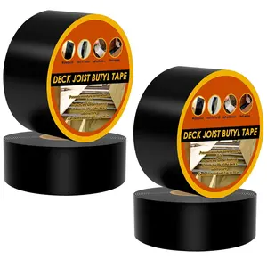 Joist Tape for Decking 4 Inch x 50  4 Pack, Weatherproof Butyl Sealant Deck Joist TapeProtects The Top of The Joist, Beam, and