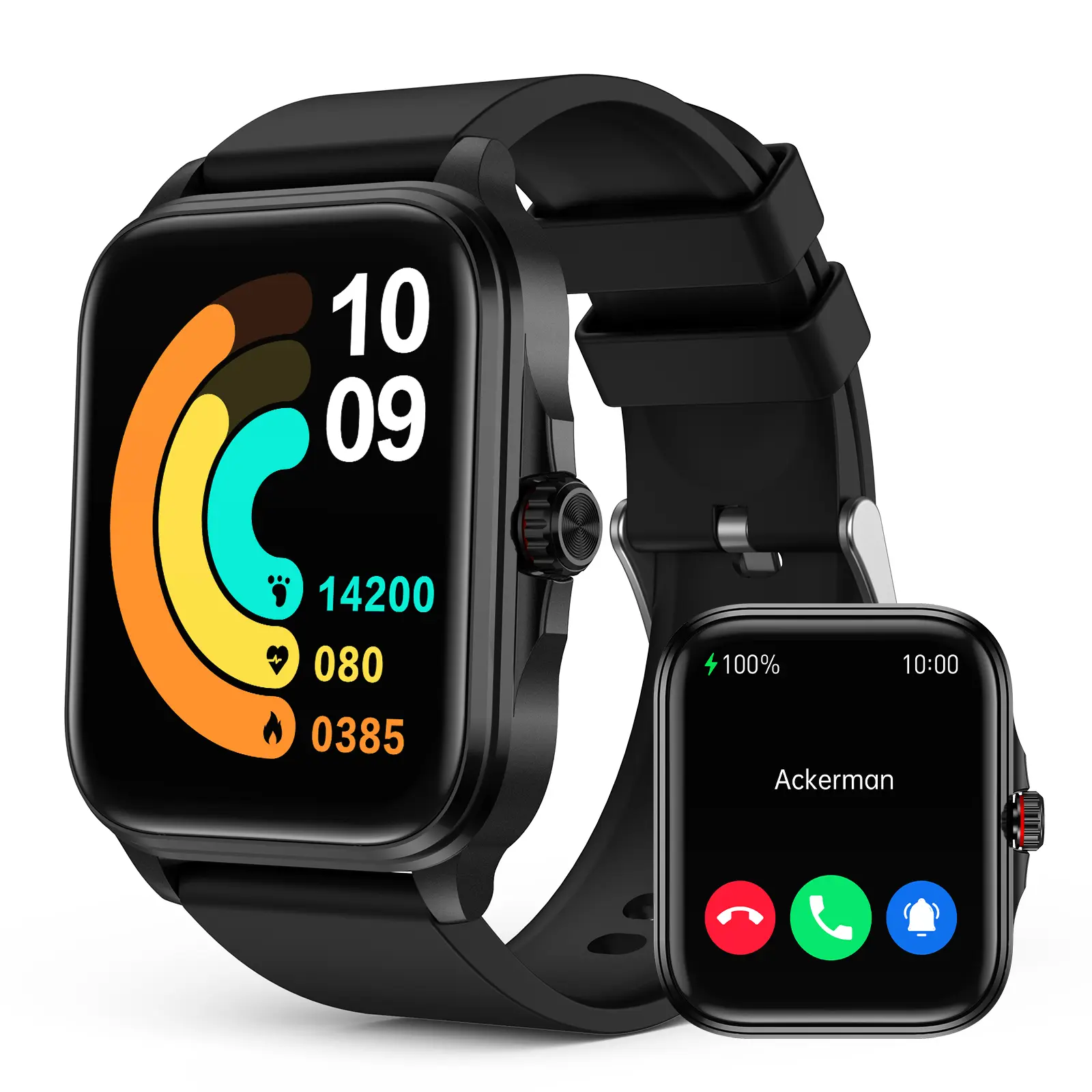 2026 Intelligent Smart Watch with 1.91"HD Screen, Bluetooth Call Function, IP67 Waterproof, Heart Rate Tracking, Sleep Monitoring, Music Player, Fitness Tracker for Android & iPhone (Ideal Gift), Sleep Monitoring Smart Watches