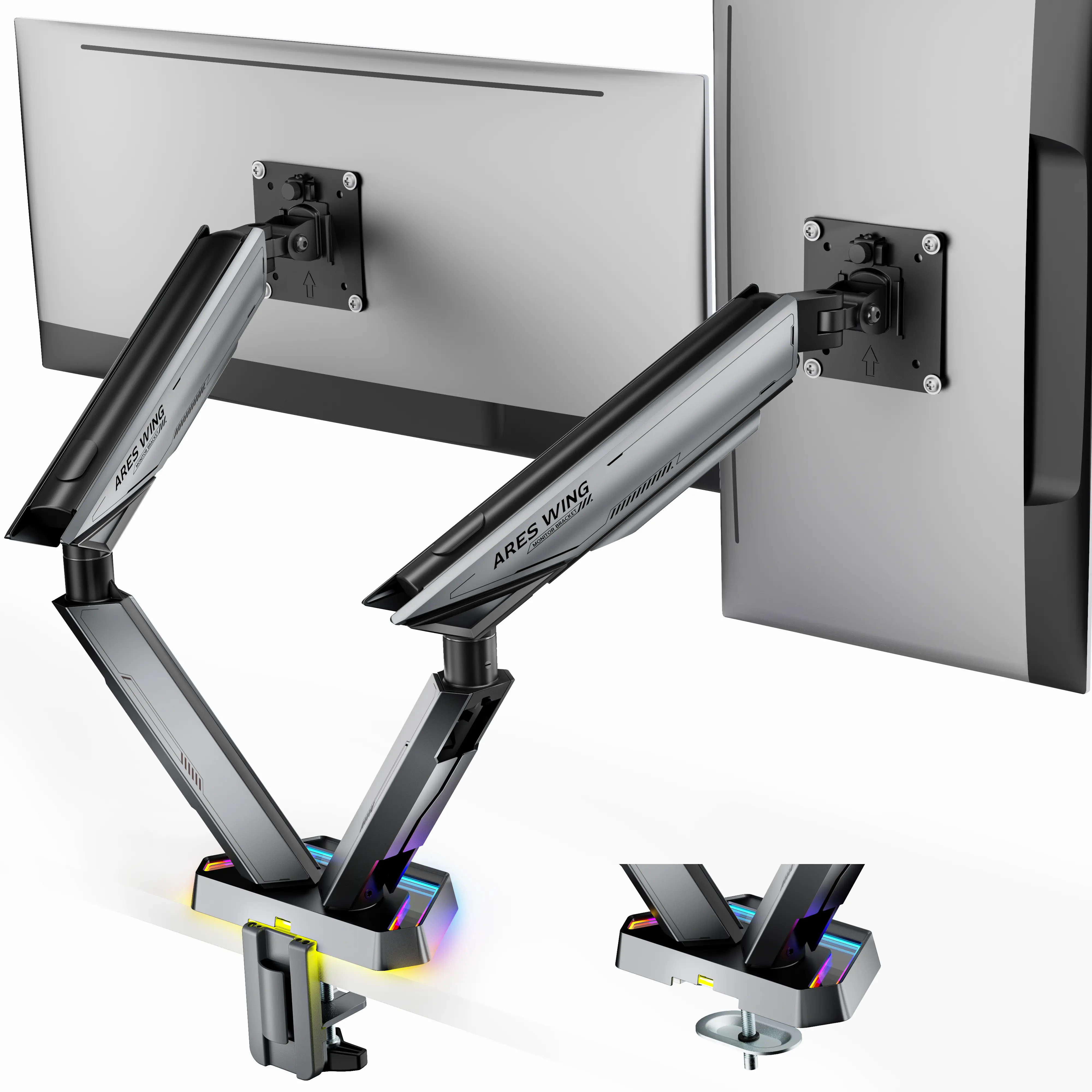 Grey Max 38" Dual Monitor