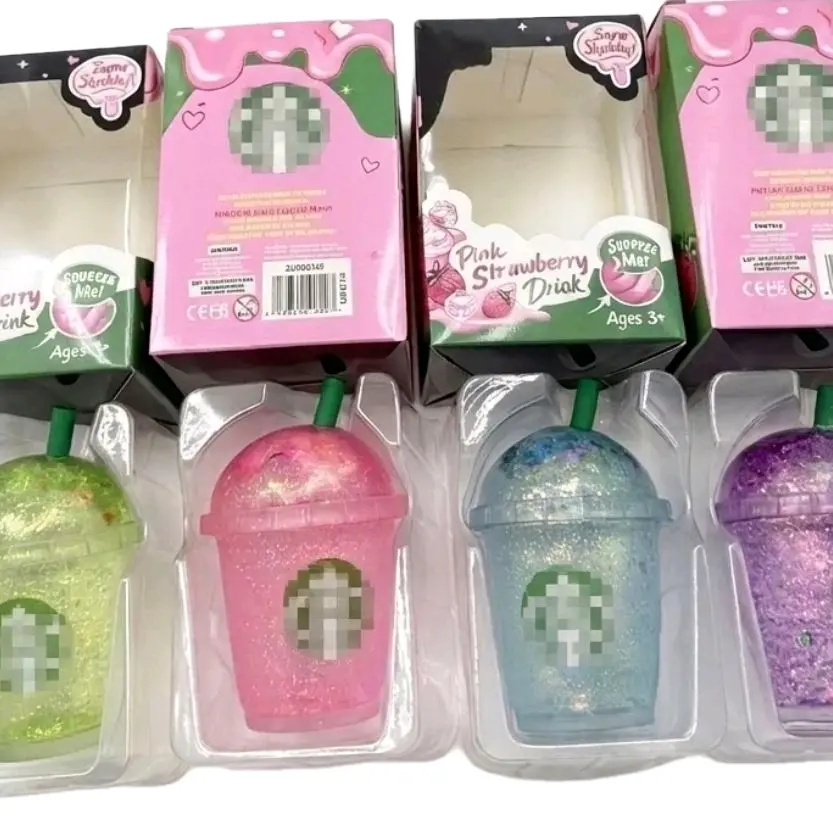 Starbucks Cute Glitter Squishy Cup