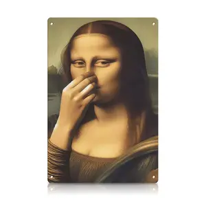 Funny Vintage Wall Art 8x12 in Smelly Face Meme Parody Metal Sign for Bathroom Decor Christmas Gift Ideas Home Artistic Print Artwork