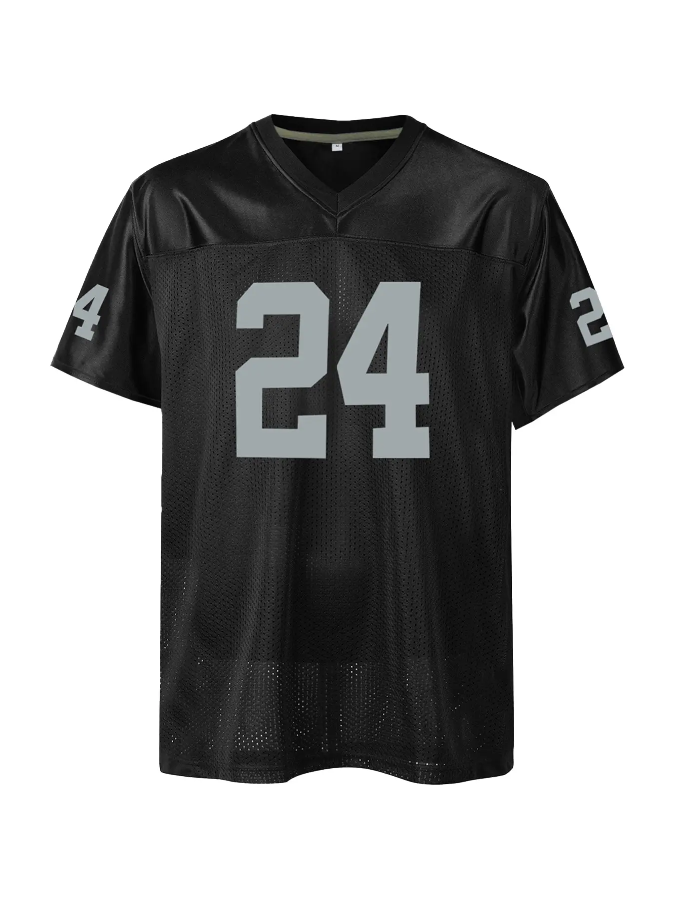 Men's Stitched Football Jersey, Breathable Short Sleeve Pullover, Sporty Style, 90s Hip Hop Sports Mesh Practice Plain Football Shirt