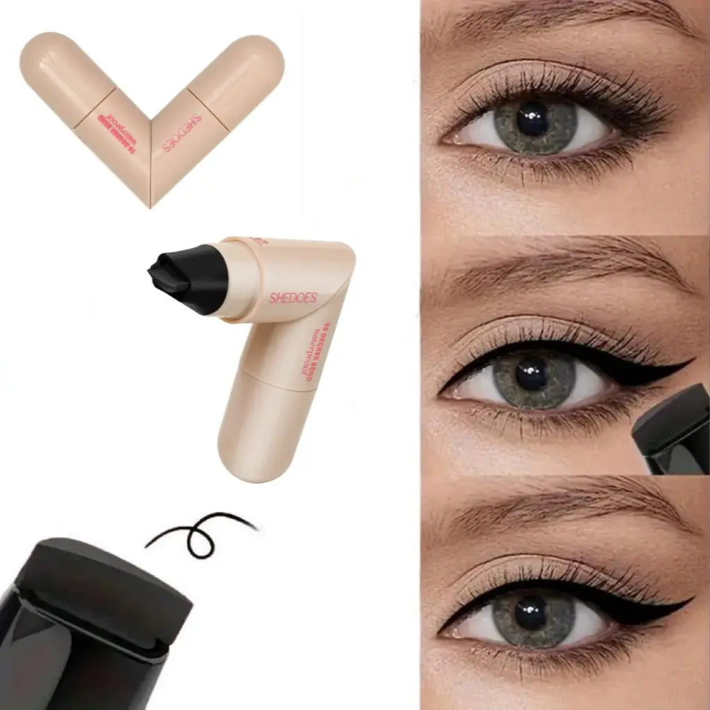 Waterproof Smudge-Proof Eyeliner Stamp Pen, Long-Lasting Sweat-Proof Bendable Eyeliner, Easy-To-Use, Eye Makeup Products