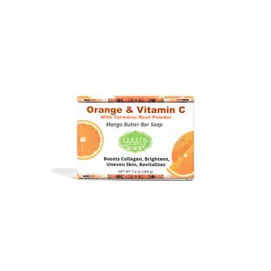 Orange Vitamin C Turmeric Mango Butter Bar Soap – Brightening Cleanse