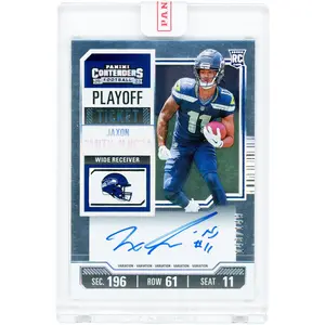 Jaxon Smith-Njigba Seattle Seahawks Autographed 2023 Panini Contenders Playoff Ticket Variation #117 #143/149 Rookie Card - Fanatics Authentic Certified
