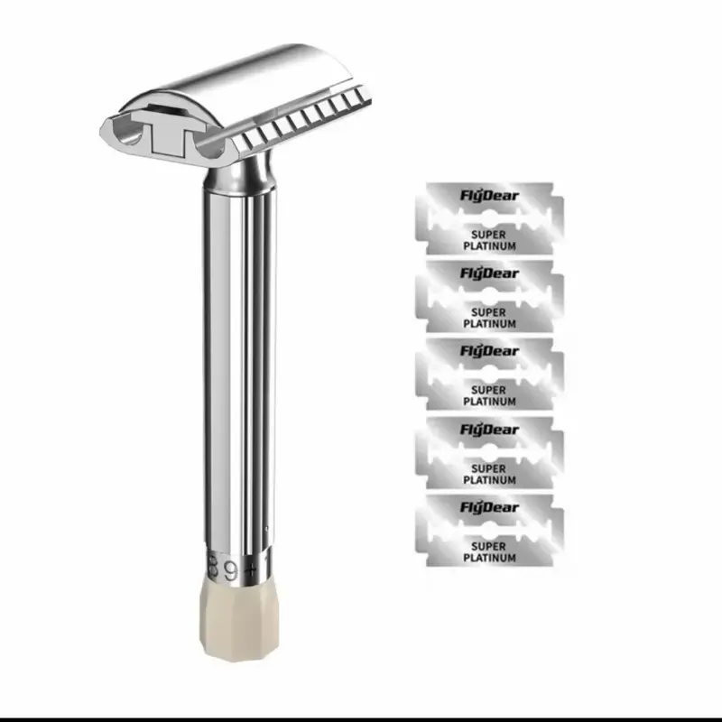 9-Speed CNC Adjustable Double Edge Safety Shaving Razor - Mild to Aggressive Settings for Men women and Sensitive Skin Users