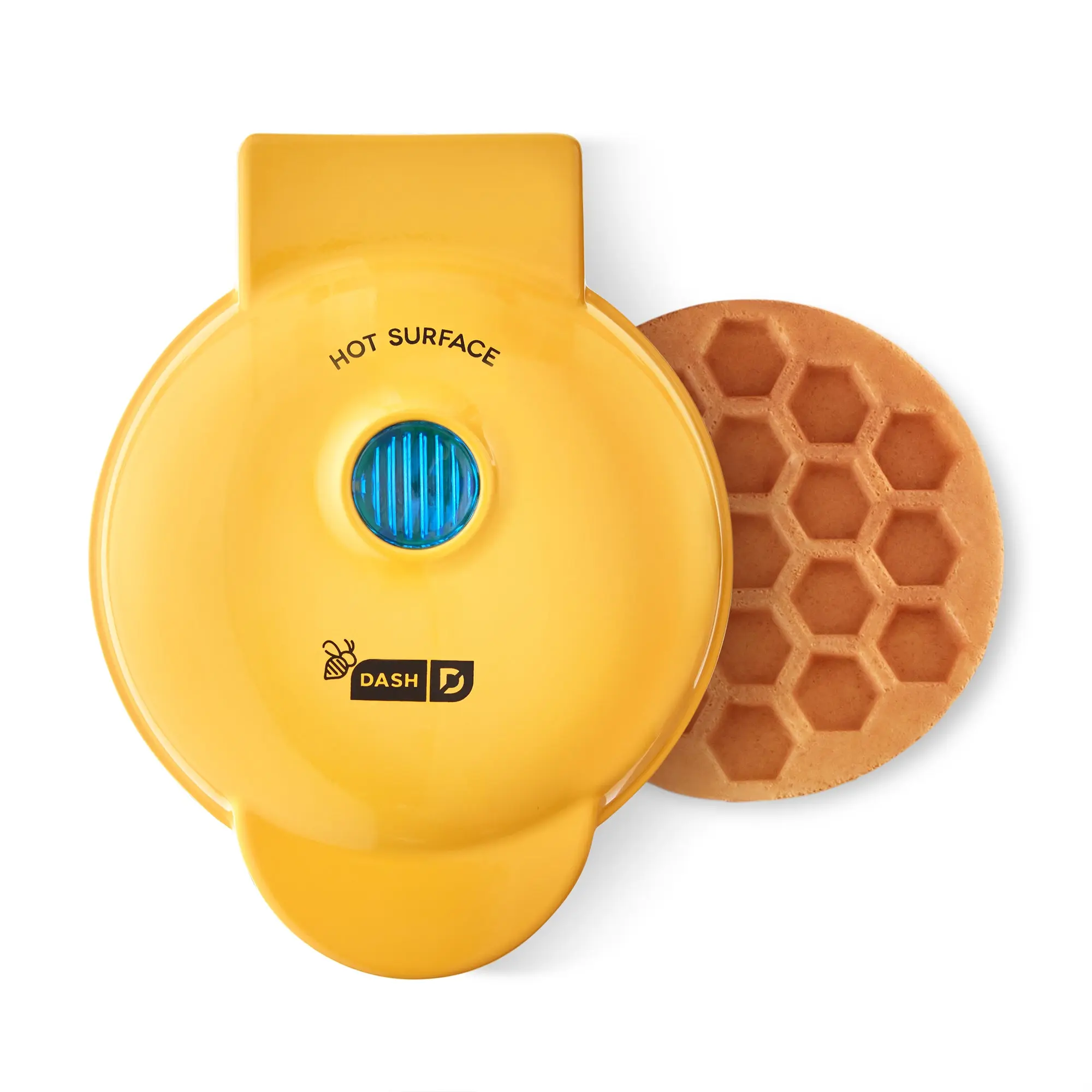 DASH Honeycomb Miniature Waffle Maker – 350W Convenient Appliance for Dorm Rooms & Small Apartments, 4” Waffles, Even Cooking, PTFE Non Stick Coating, Quick Heat, Easy Cleaning, 0 Setup Start, Standard Plug, 1-Year Manufacturer Warranty