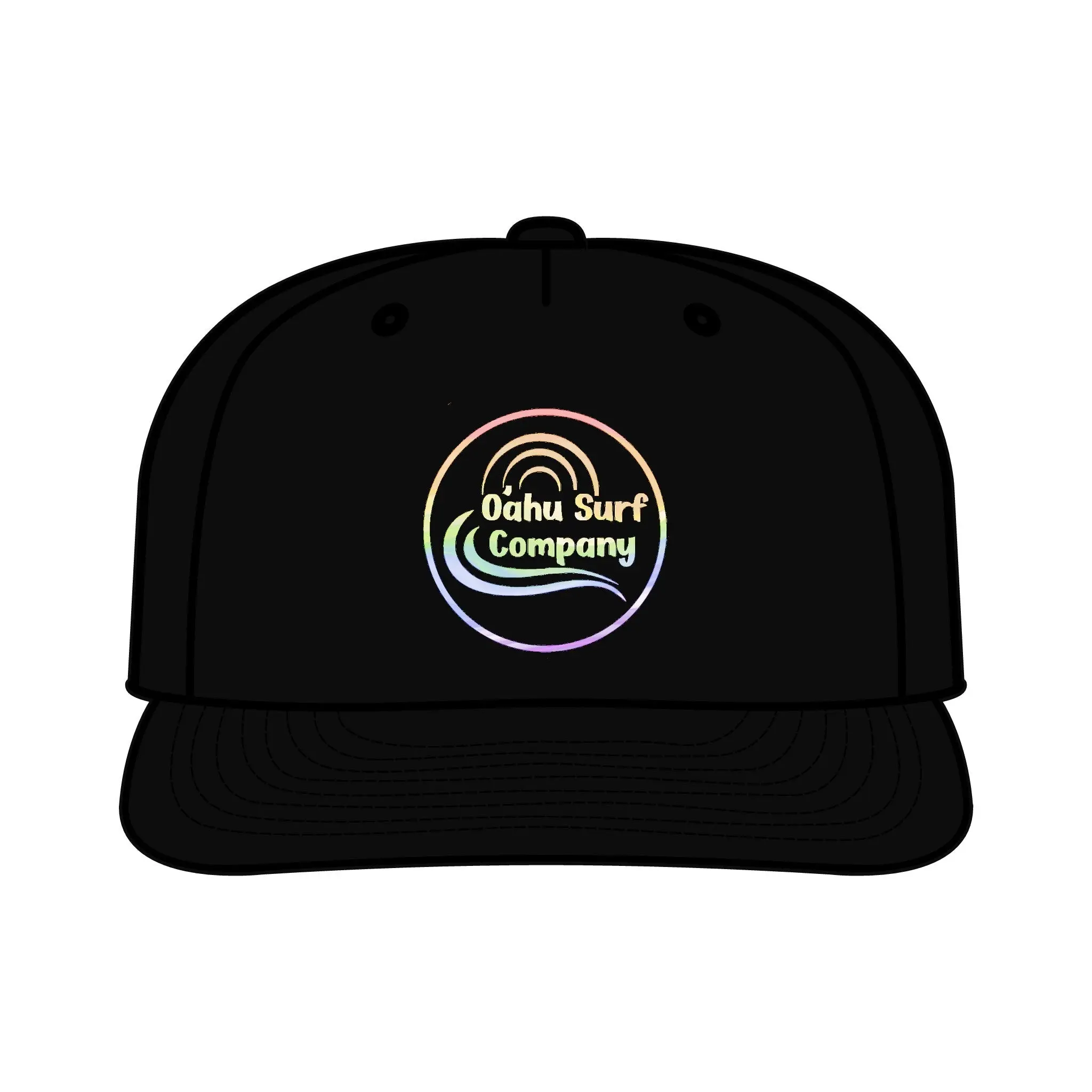 Surfer Hat Lightweight Quick Dry Rainbow Logo Cap | O'ahu Surf Company Hawaii