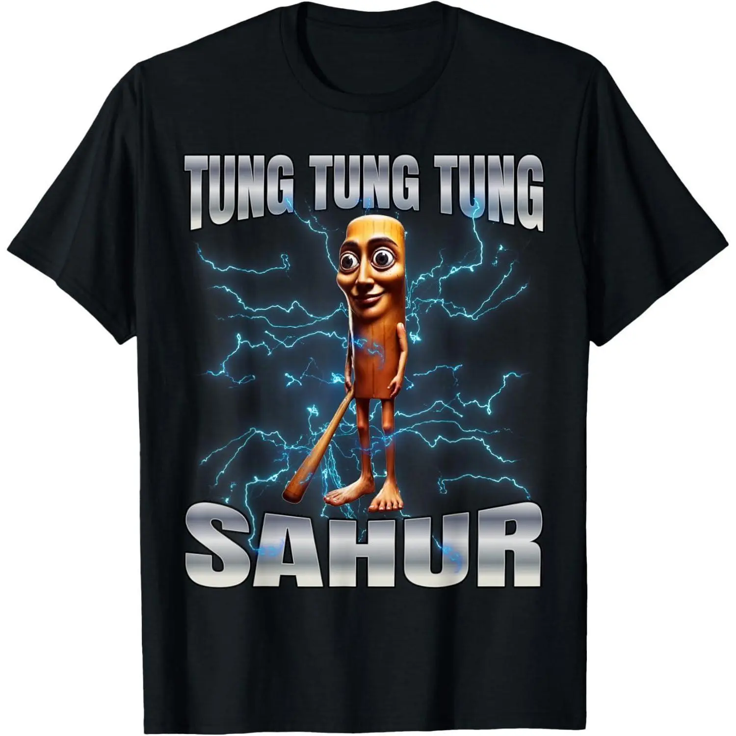 Unisex Cotton "Tung Tung Tung Sahur" Graphic T-Shirt for Women