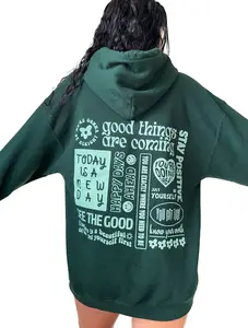 Positive Quotes Aesthetic Hoodie Mindset Shirt Trendy Sweatshirt Mental Health Shirt Positive Hoodie Aesthetic Sweatshirt Trendy Clothes Cotton Fabric Womenswear Streetwear Sweaters Yarn Tops Women