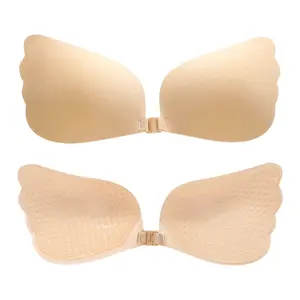 AngelWings Lace Chest Stickers Push Up Silicone Invisible Bra