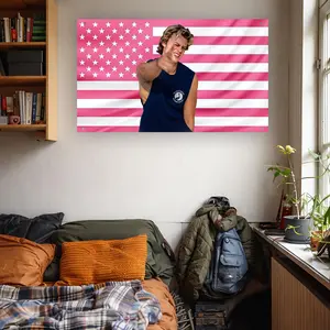Rudy Pankow Pink US Flag JJ Maybank USA Flag | Outer Banks Obx Tapestry | Hot Guy Wall Decor