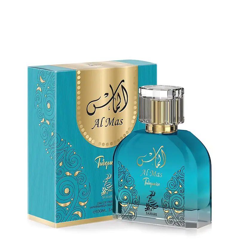 Women Al Mas Turquoise By Sahari Eau De Parfum 3.4 FL OZ 100ml Spray